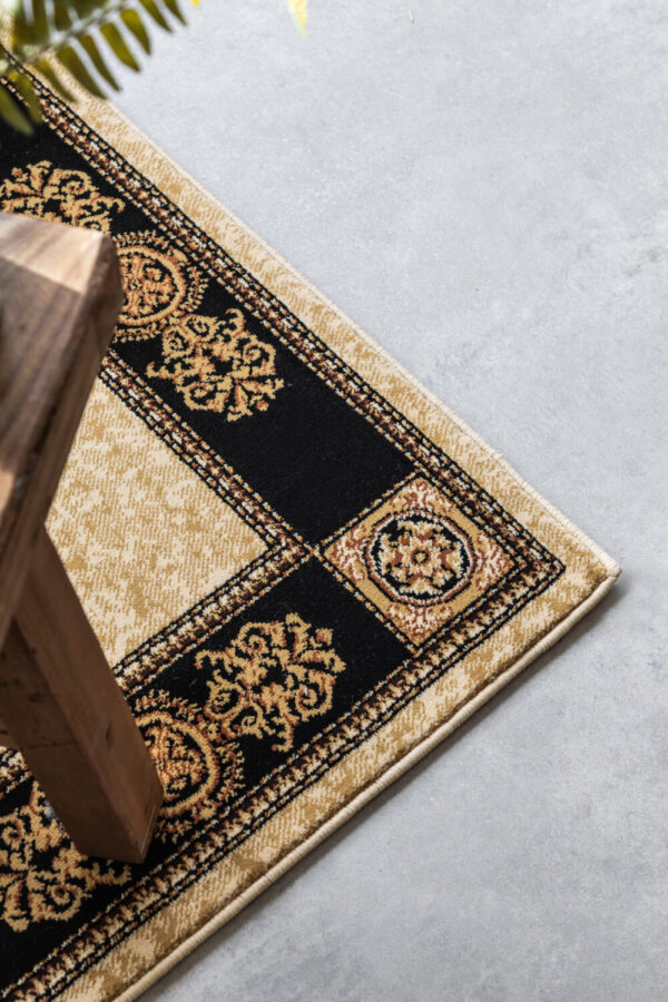 OrientaliskLöpare - Shindland Cream-SVART 80x240 cm - Bild 3
