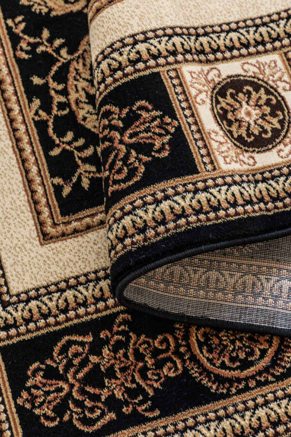 Orientalisk matta - Guzara SVART-Cream - Bild 4