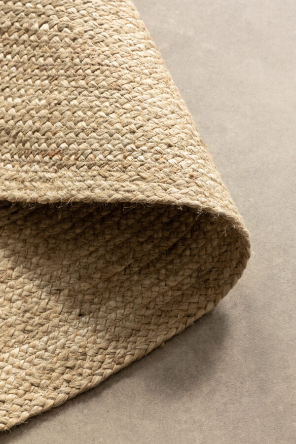 Jute Matta - Natural Ivory Rund - Bild 3