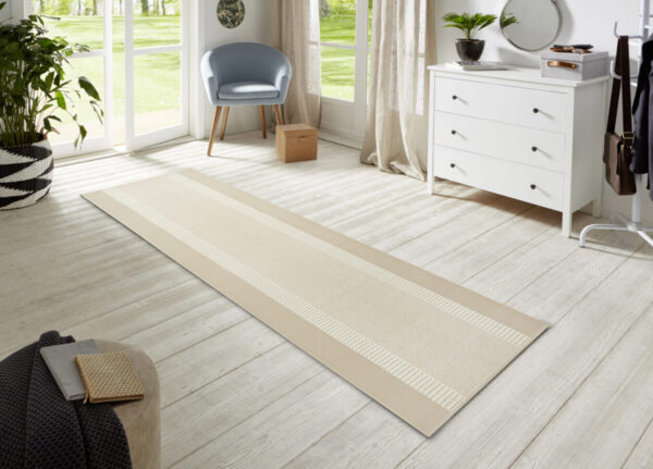 Velours Band Löpare - Beige