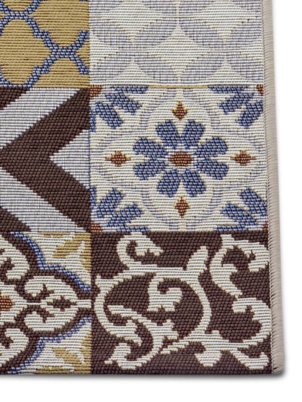 Cappuccino Anti-Slip Löpare Mosaik Brun Multi 75x150 cm - Bild 5