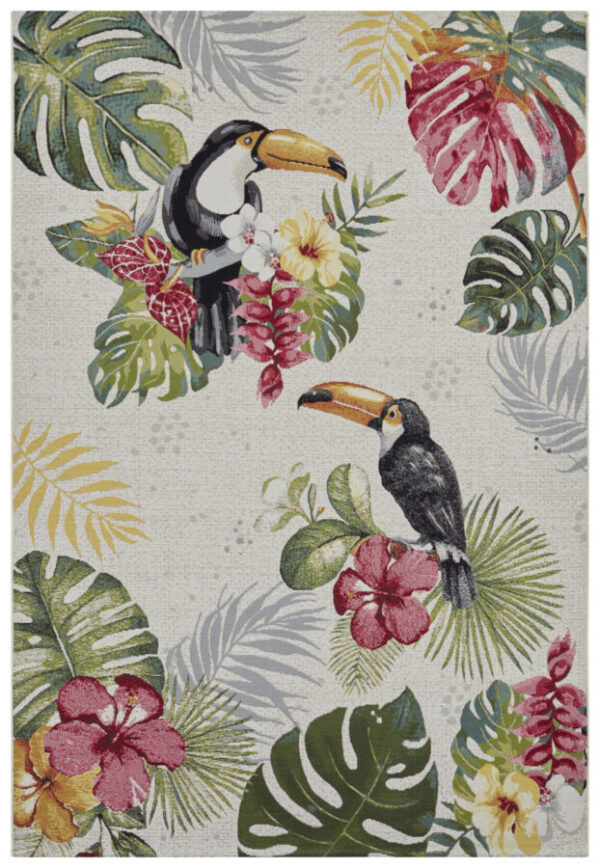 FLATVÄVD Flair  Matta - Tropical Dream Creme Multi - Bild 2