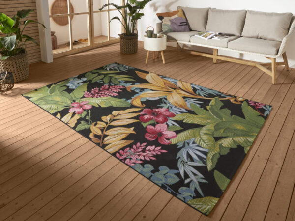 FLATVÄVD  Flair Matta -  Tropical Flowers
