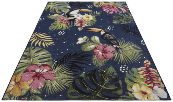 FLATVÄVD Flair Matta - Tropical Dream Blå Multi - Bild 3