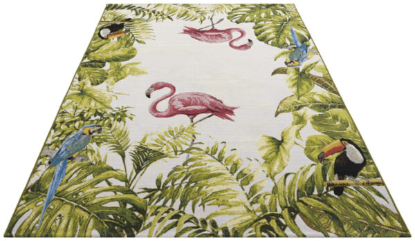 FLATVÄVD Flair  Matta - Tropical Birds - Bild 3