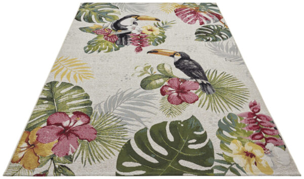 FLATVÄVD Flair  Matta - Tropical Dream Creme Multi - Bild 3