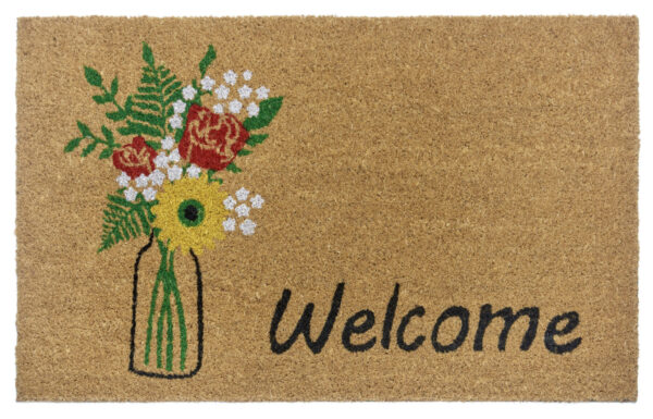 Dörrmatta Kokos - Welcome & Flowers 45x70 - Bild 3