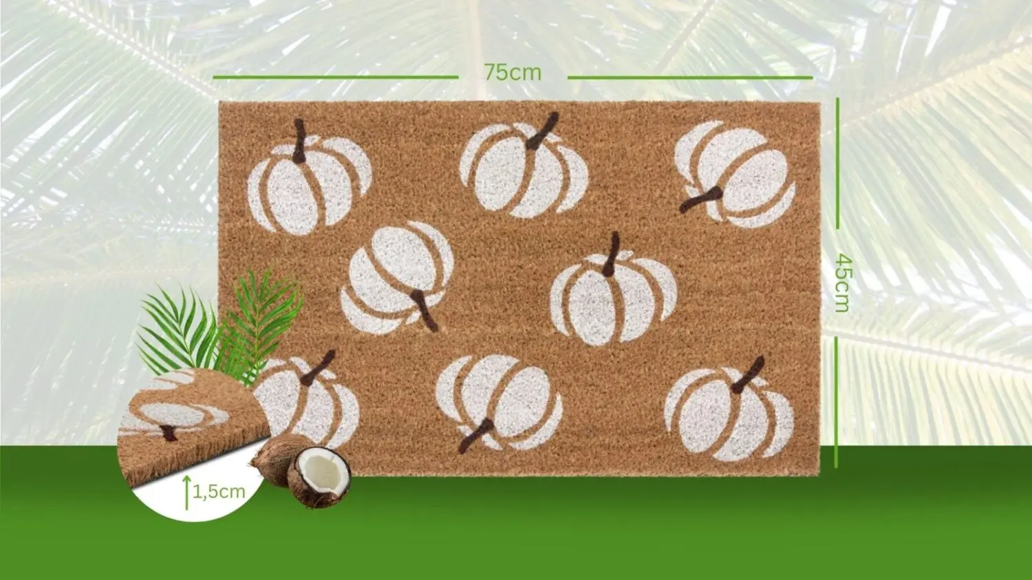 Dörrmatta Kokos - VIT Pumpkins 75x45 - Bild 3