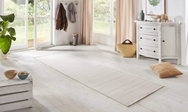 FLATVÄVD Nature 400 Löpare - Creme Sisal-look