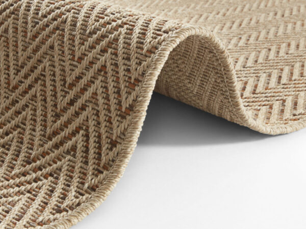FLATVÄVD Nature 500 Löpare - Beige-orange Sisal-look - Bild 3