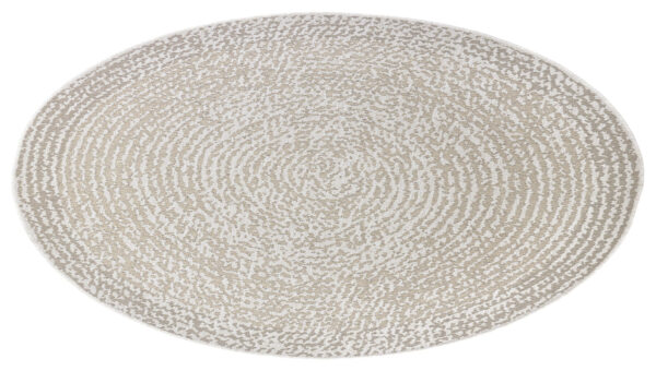 FLATVÄVD Matta - Desert Crème-Beige runda - Bild 3