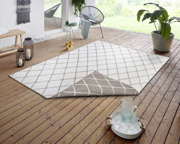 Vändbarat Matta - Twin Malaga Beige