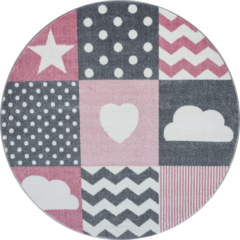 BARNMATTA - KIDS 620 PINK RUND
