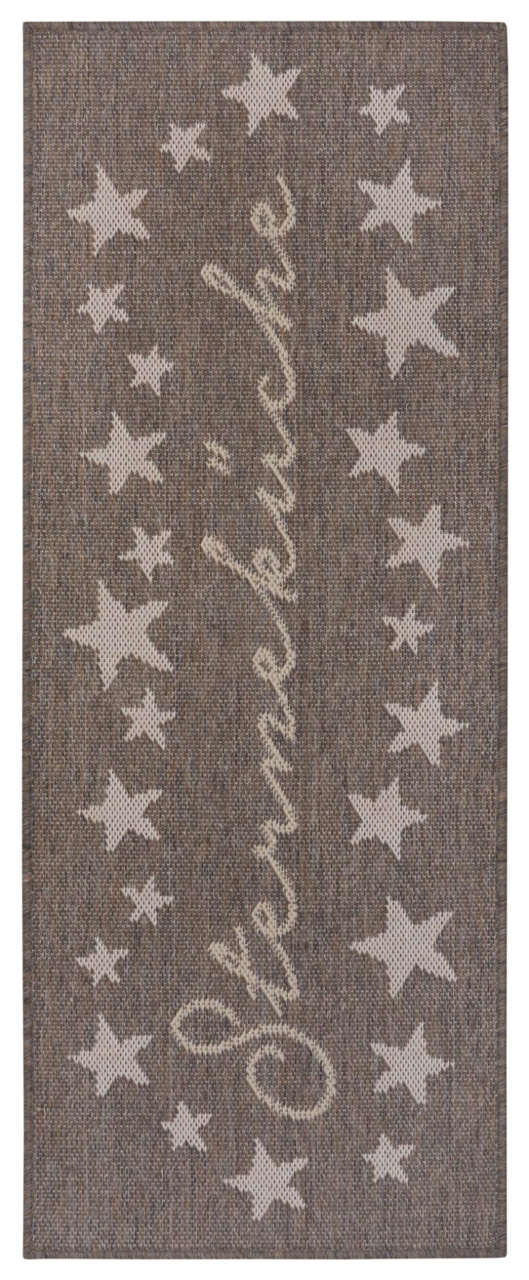 Cucina Anti-Slip Löpare - Melierte Sterneküche Brun 62x150 cm