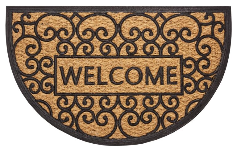 Dörrmatta Gummi - Kokos - Welcome 45x75