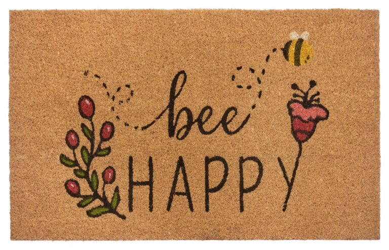 Dörrmatta Kokos- Bee Happy 45x75