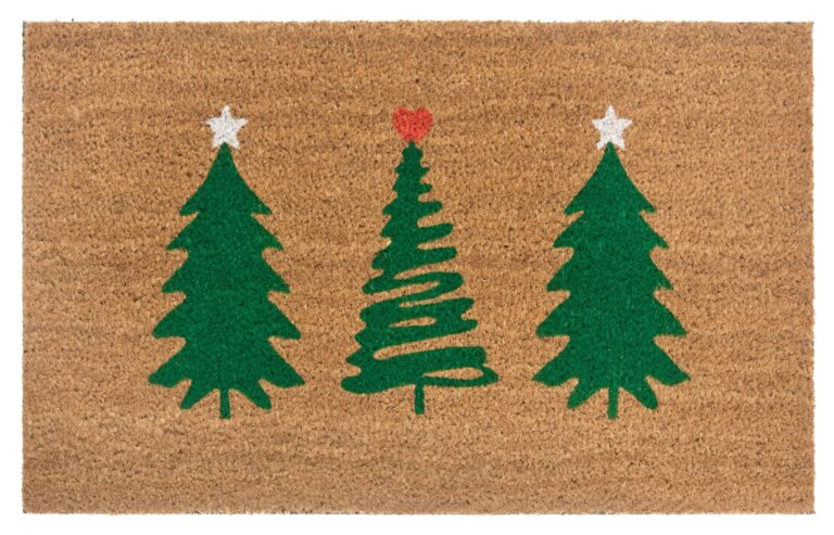 Dörrmatta Kokos - Decorated Pine Trees 45x75
