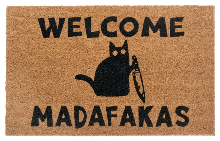 Dörrmatta Kokos - Welcome Madafakas 75x45