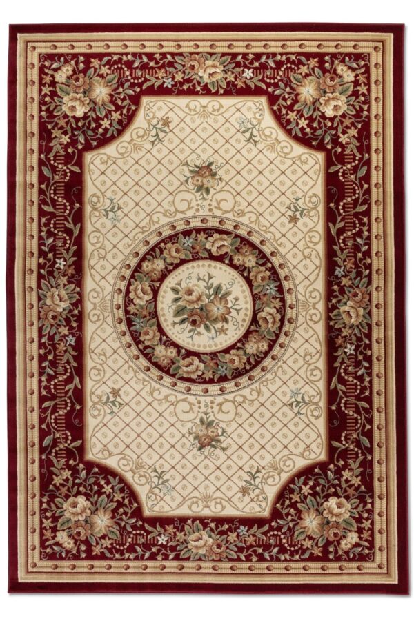 Orientalisk matta - Adraskan RÖD-cream