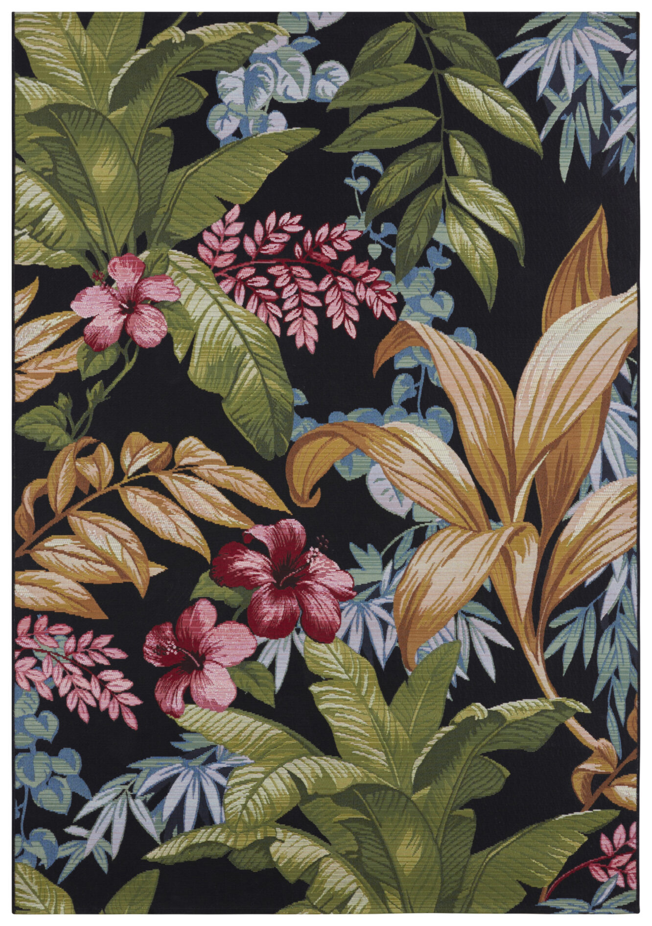 FLATVÄVD Flair Matta - Tropical Flowers