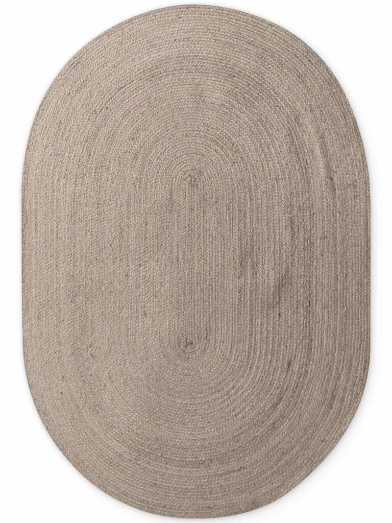 Natural Grå-brun Rund