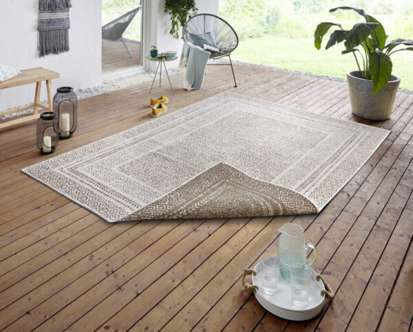 FLATVÄVD Matta - Vintage retro Beige