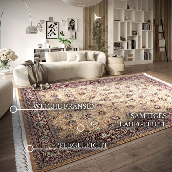 Villeroy & Boch 1870   Alfred Röd Beige matta i färgen Röd gjord i materialet 100% Polypropylen
