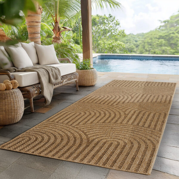 Utomhus matta - Timber 1401 Beige - Bild 2