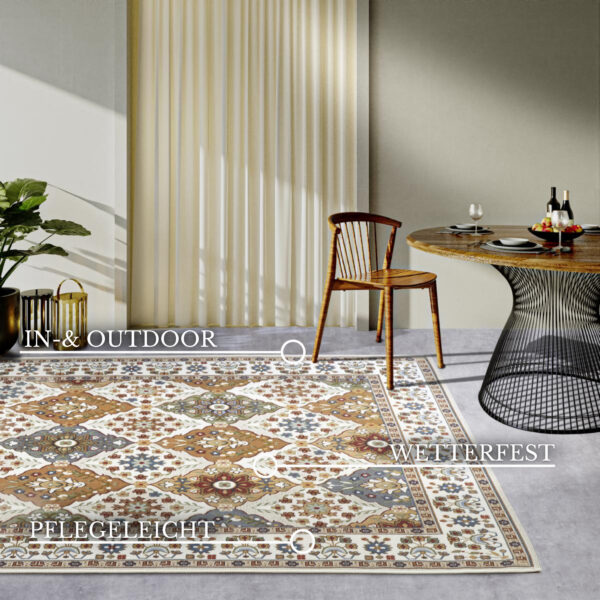 Villeroy & Boch 1767 Utomhus  Domenique Cream Multi matta i färgen Multi gjord i materialet 30% Polyester