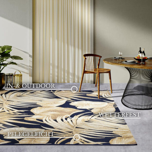 Villeroy & Boch 1767 Utomhus  Oktavie Dark Blå Gold matta i färgen Guld gjord i materialet 30% Polyester