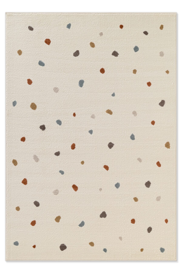 Barnmatta - Funny Dots Cream-multi matta i färgen Multi gjord i materialet 100% Polypropylen