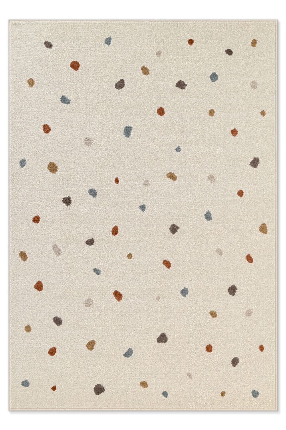 Barnmatta - Funny Dots Cream-multi matta i färgen Multi gjord i materialet 100% Polypropylen