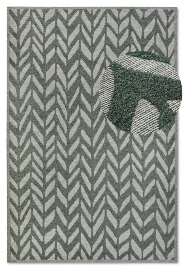 Villeroy & Boch 1883 Utomhus  Georgette Jungle Grön matta i färgen Grön gjord i materialet 100% Återvunnen Polyester