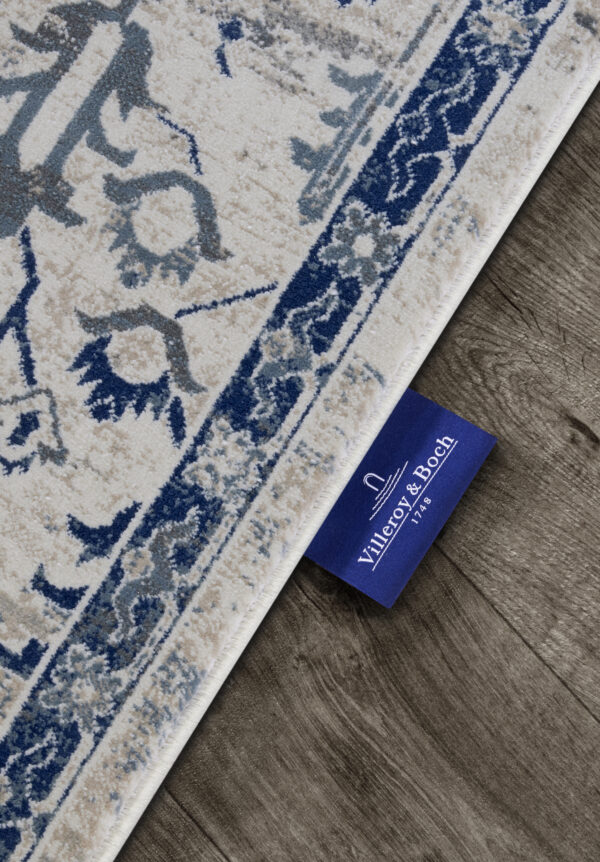 Villeroy & Boch 1869   Emmanuel Cream Blå matta i färgen Blå gjord i materialet 100% Polypropylen