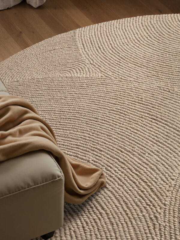 Ull Matta - Eleni Ljusbeige matta i färgen Beige gjord i materialet 100% Ull