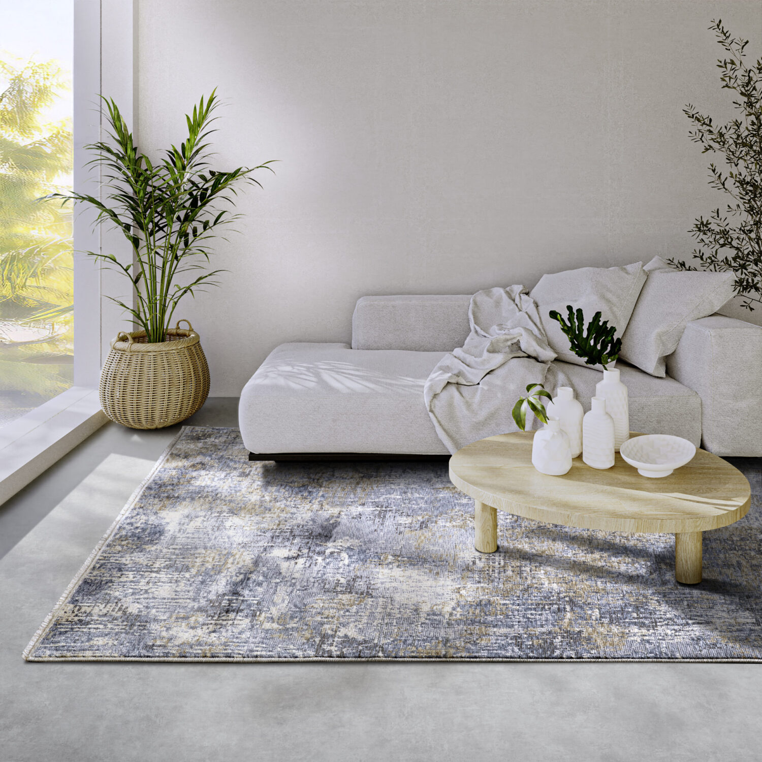 Villeroy & Boch 1871   Joseph Blå Cream matta i färgen Blå gjord i materialet 100% Polyester