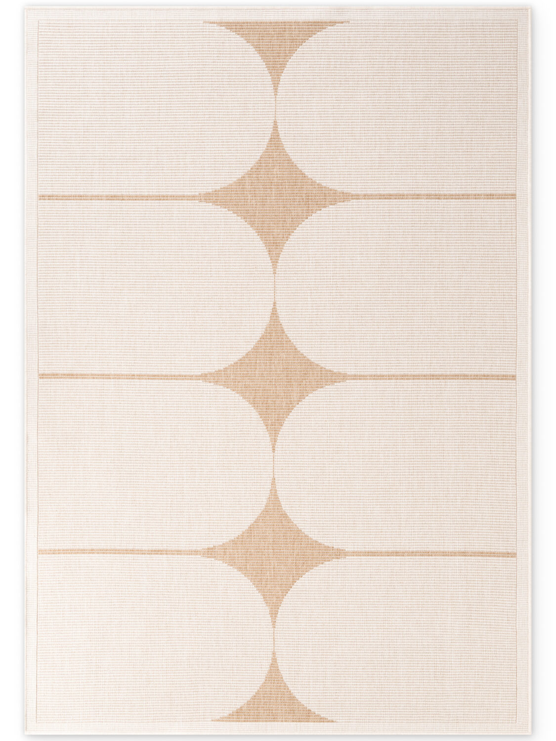 Utomhus matta - Bowen Jute-vit matta i färgen Jute White gjord i materialet 100% Polypropylen