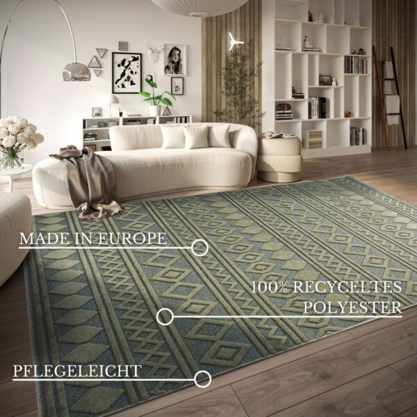 Villeroy & Boch 1879   Catherine Jungle Grön matta i färgen Grön gjord i materialet 100% Återvunnen Polyester