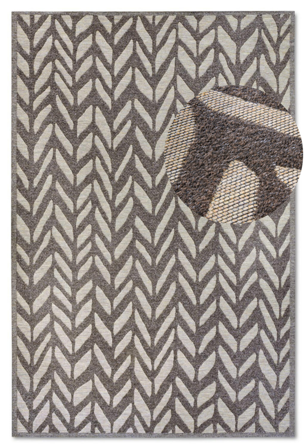 Villeroy & Boch 1883 Utomhus  Georgette Natural Brun Beige matta i färgen Brun gjord i materialet 100% Återvunnen Polyester