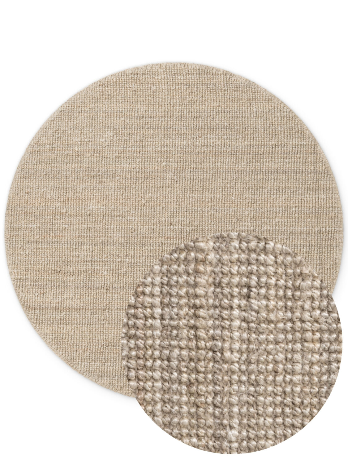 Jute Matta -  Jaipur Natural Ivorywhite rund matta i färgen Beige gjord i materialet 100% Jute