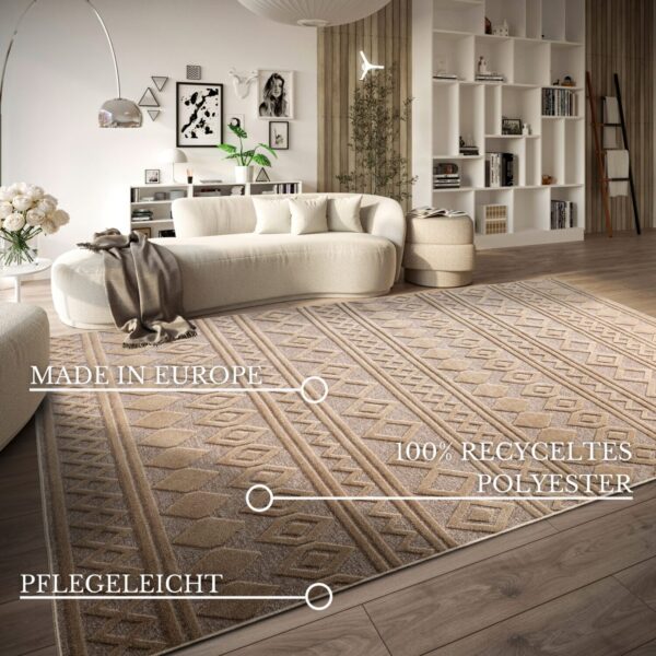 Villeroy & Boch 1879   Catherine Natural Grå Beige matta i färgen Beige gjord i materialet 100% Återvunnen Polyester