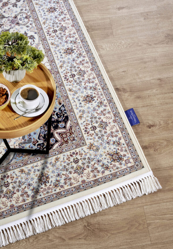 Villeroy & Boch 1870   Etienne Blå Cream matta i färgen Cream gjord i materialet 100% Polypropylen