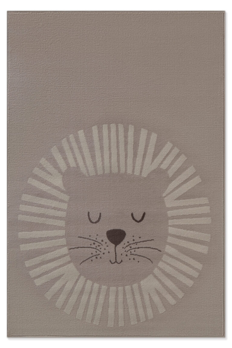 Barnmatta - Happy Lion Beige-cream