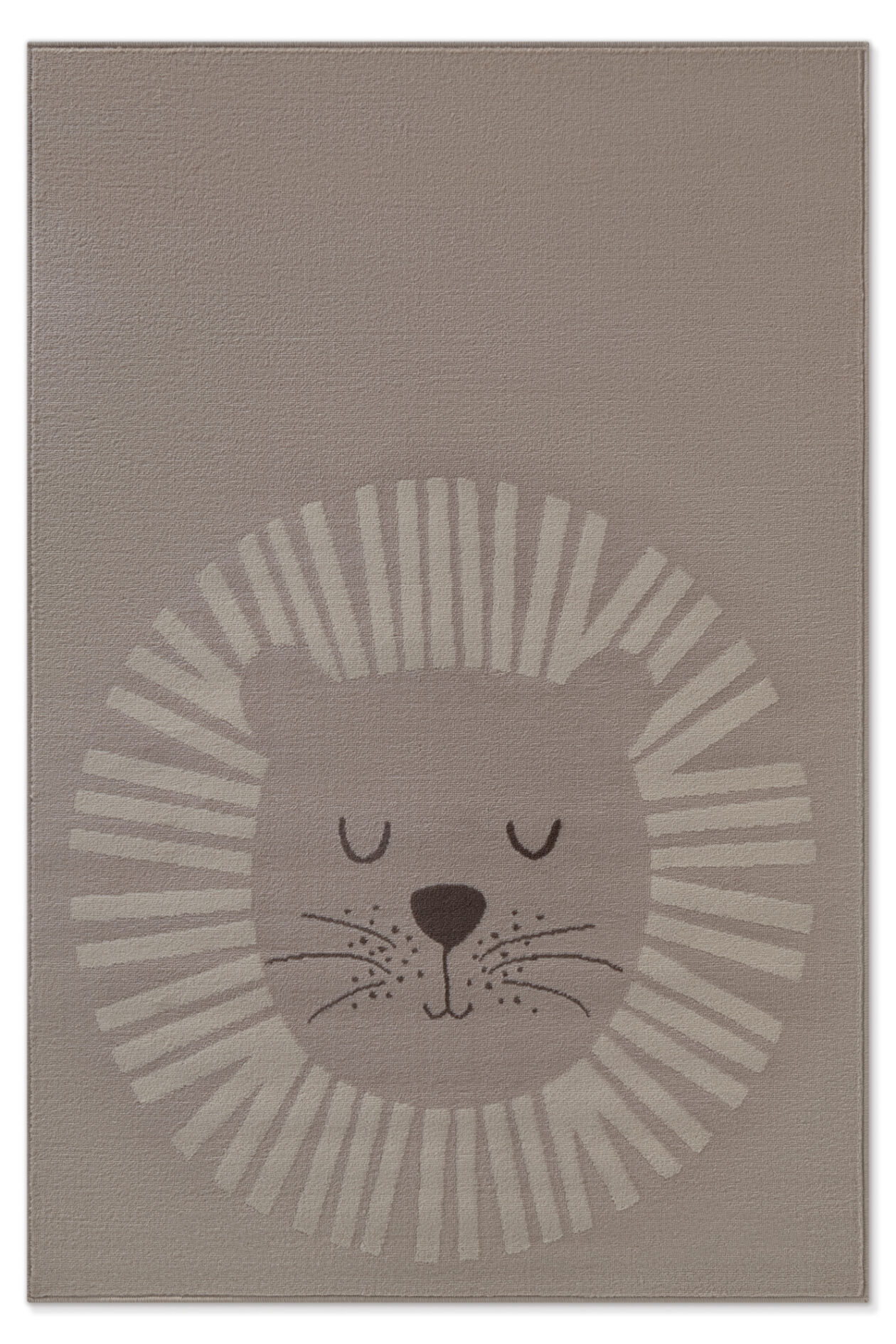 Barnmatta - Happy Lion Beige-cream