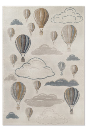 Barnmatta - Hot Air Ballon Cream-multi