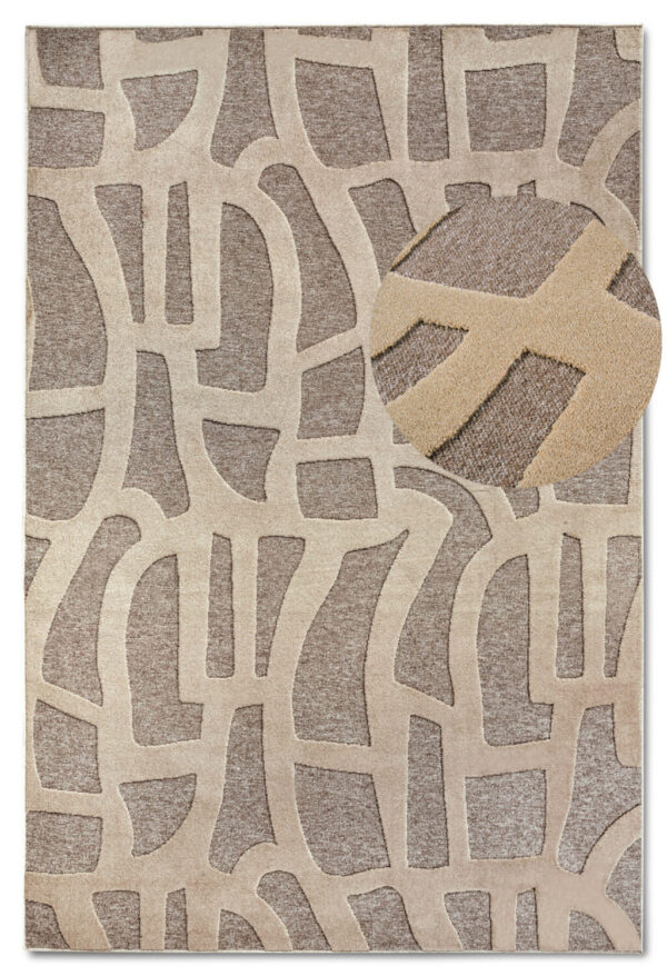 Villeroy & Boch 1879   Therese Natural Grå Beige matta i färgen Beige gjord i materialet 100% Återvunnen Polyester