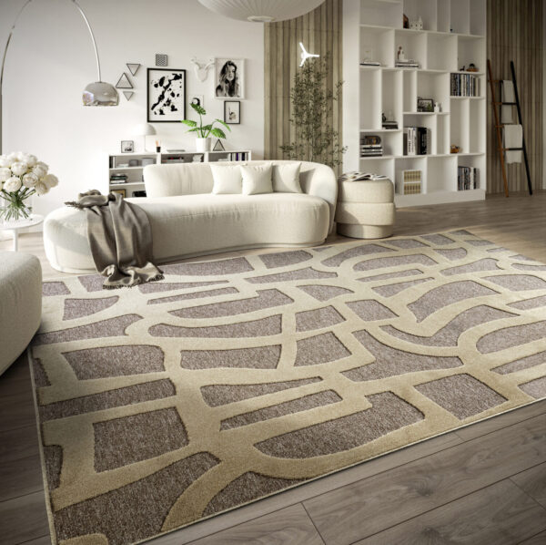 Villeroy & Boch 1879   Therese Natural Grå Beige matta i färgen Beige gjord i materialet 100% Återvunnen Polyester