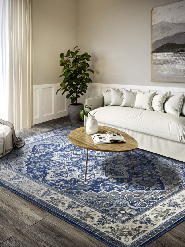 Villeroy & Boch 1869   Jehanne Blå Cream matta i färgen Blå gjord i materialet 100% Polypropylen