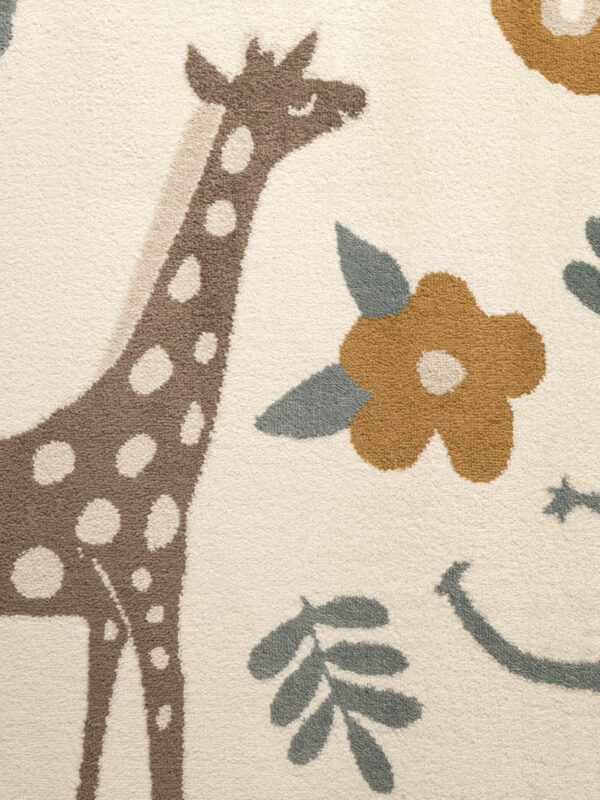 Barnmatta - Animal Safari Cream-Multi matta i färgen Multi gjord i materialet 100% Polypropylen