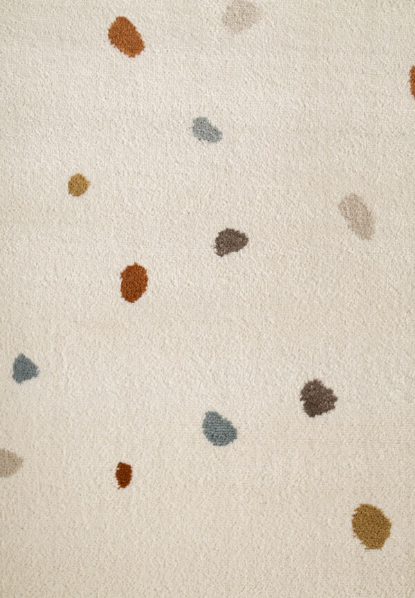 Barnmatta - Funny Dots Cream-multi matta i färgen Multi gjord i materialet 100% Polypropylen